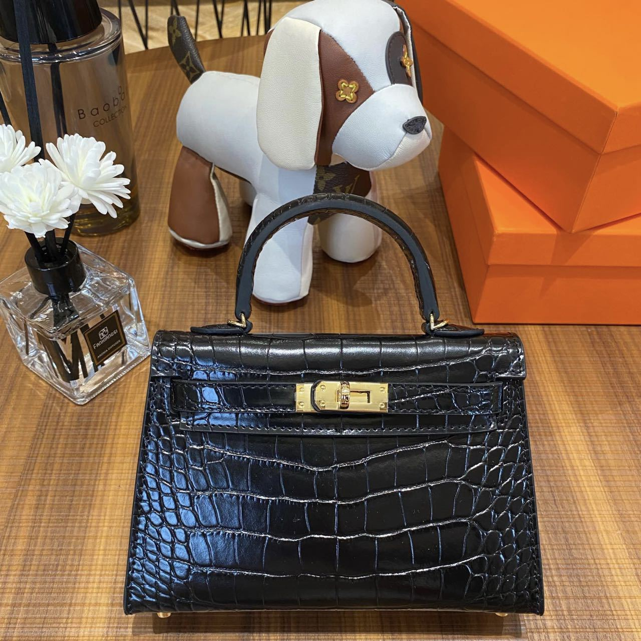 MIYA « CROCO NOIR »