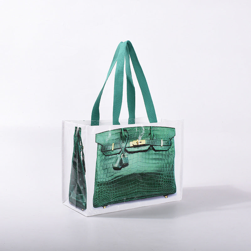 SAC DE COURSE MIYA « CROCO VERT »
