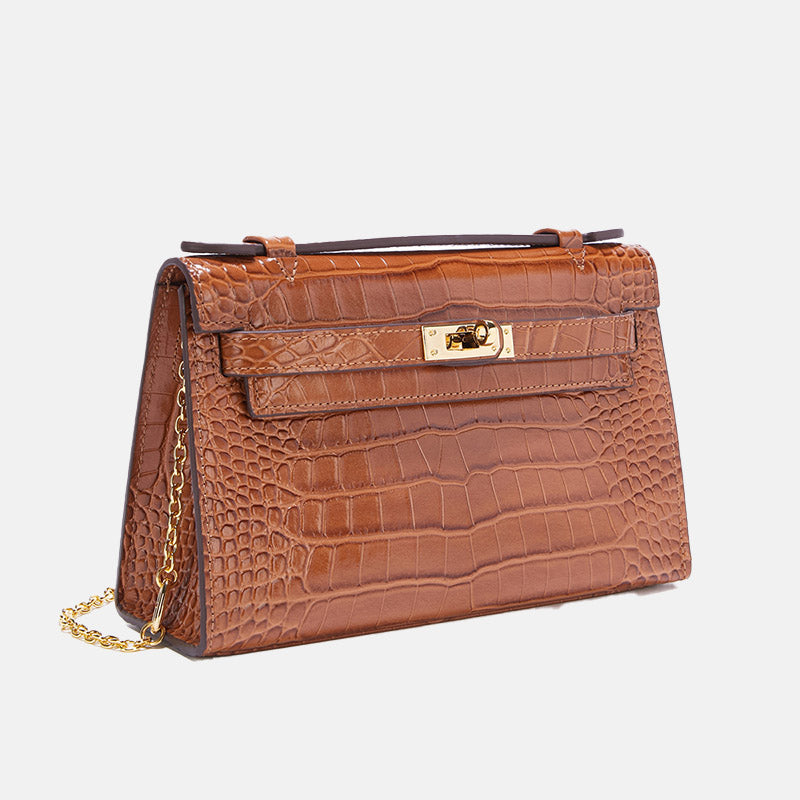 LOLA « MARRON CROCO »