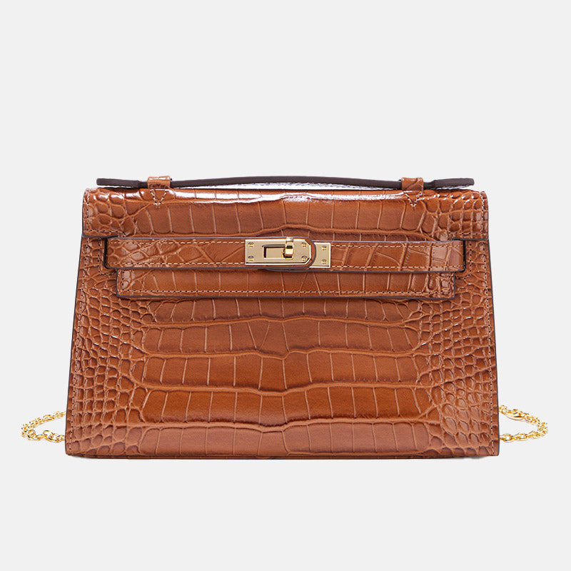 LOLA « MARRON CROCO »