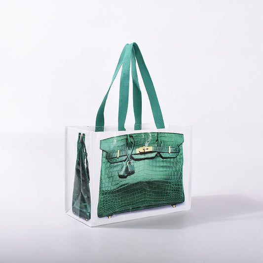 SAC DE COURSE MIYA « CROCO VERT »