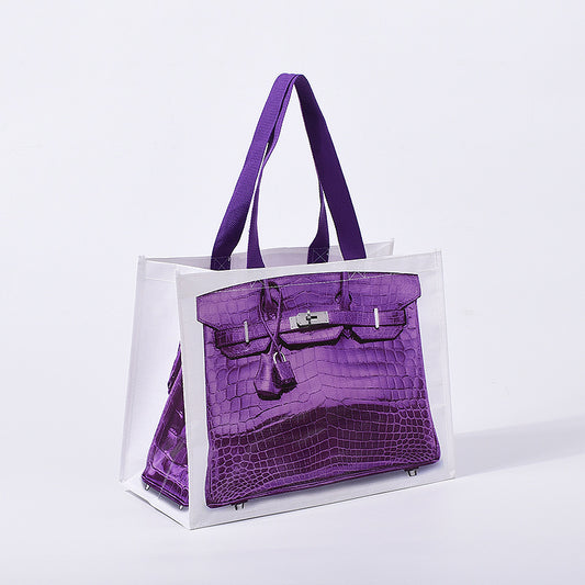 SAC DE COURSE MIYA « CROCO VIOLET »
